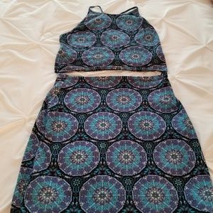 Motel 2-piece top/skirt (M)